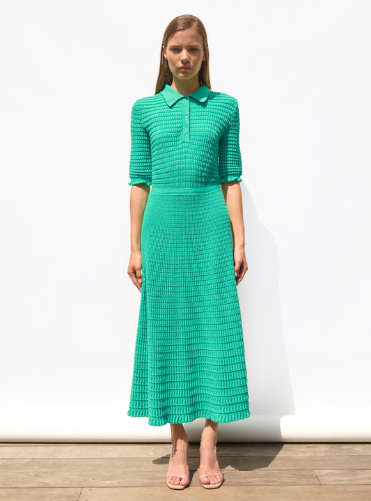 robe longue maille origami