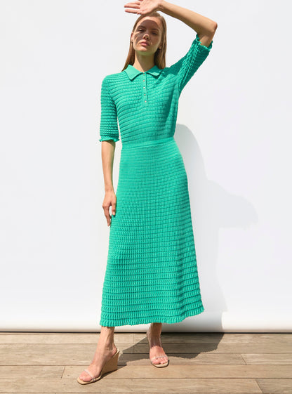 robe longue maille origami