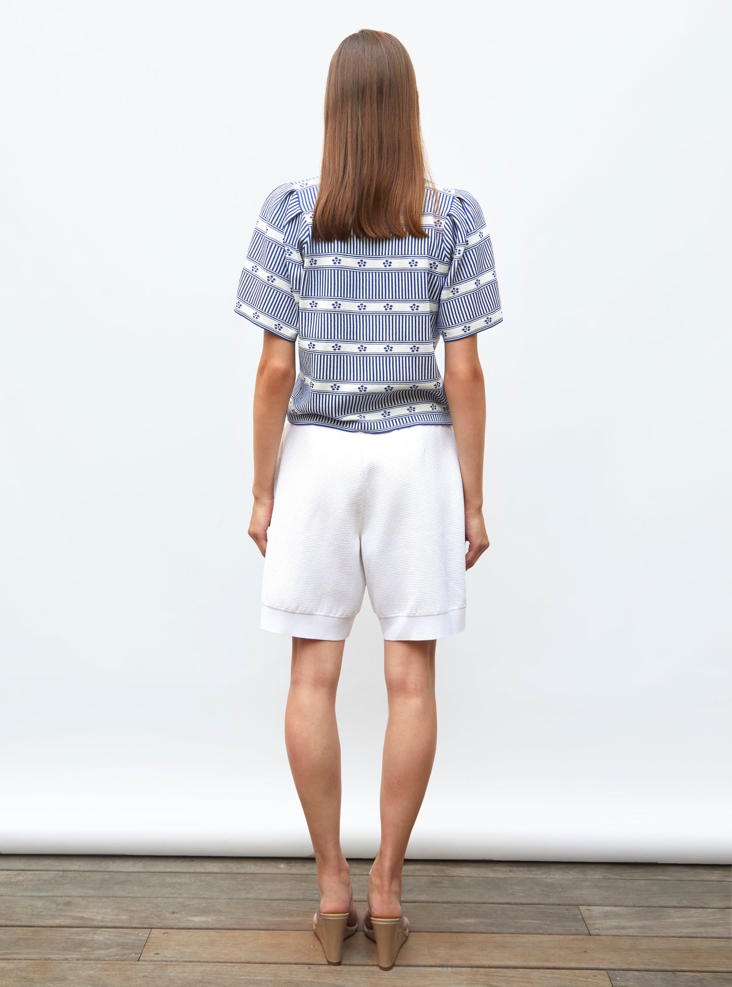 top jacquard mini fleurs