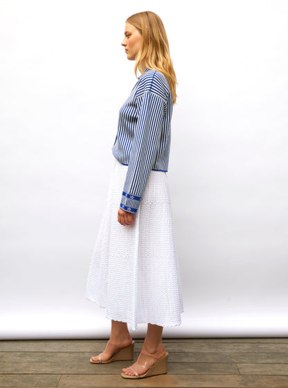 chemise maille fines rayures