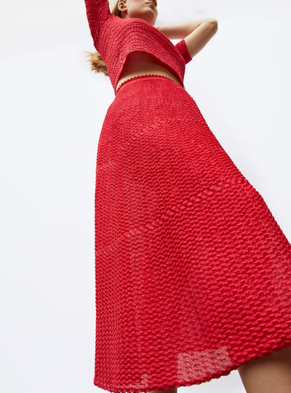 jupe légère maille organza