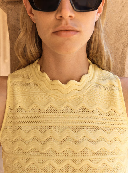 robe longue maille croquet