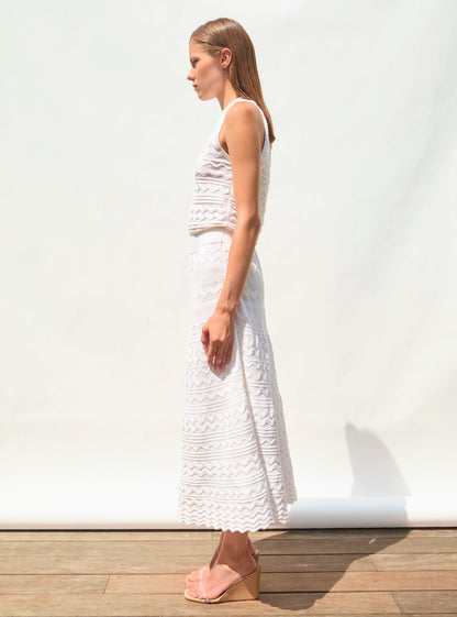 robe longue maille croquet