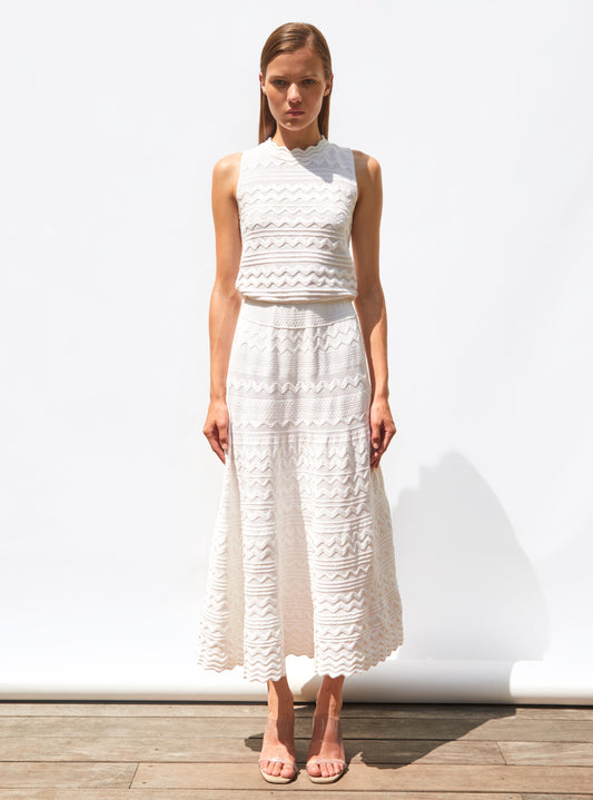robe longue maille croquet