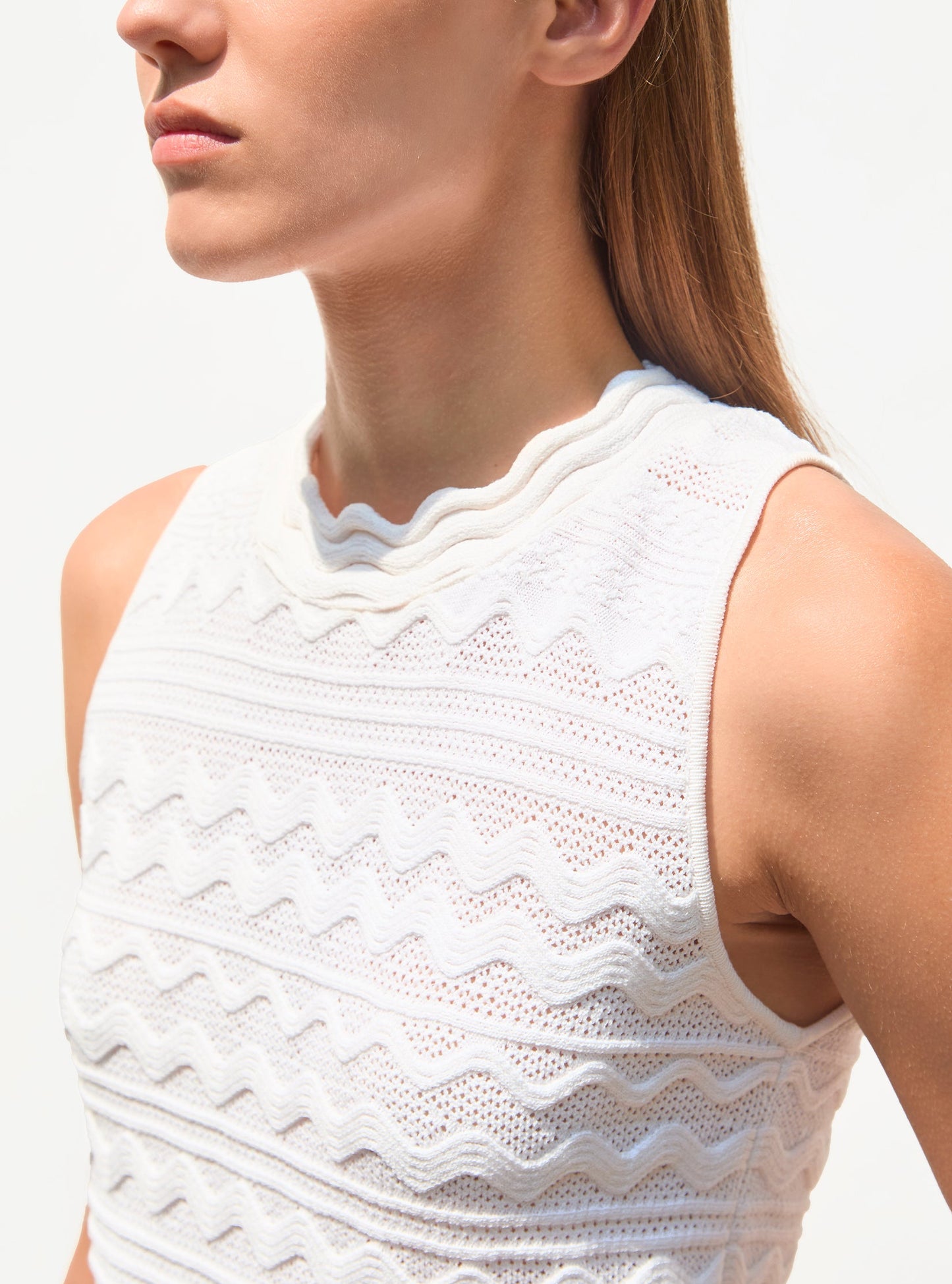 robe longue maille croquet