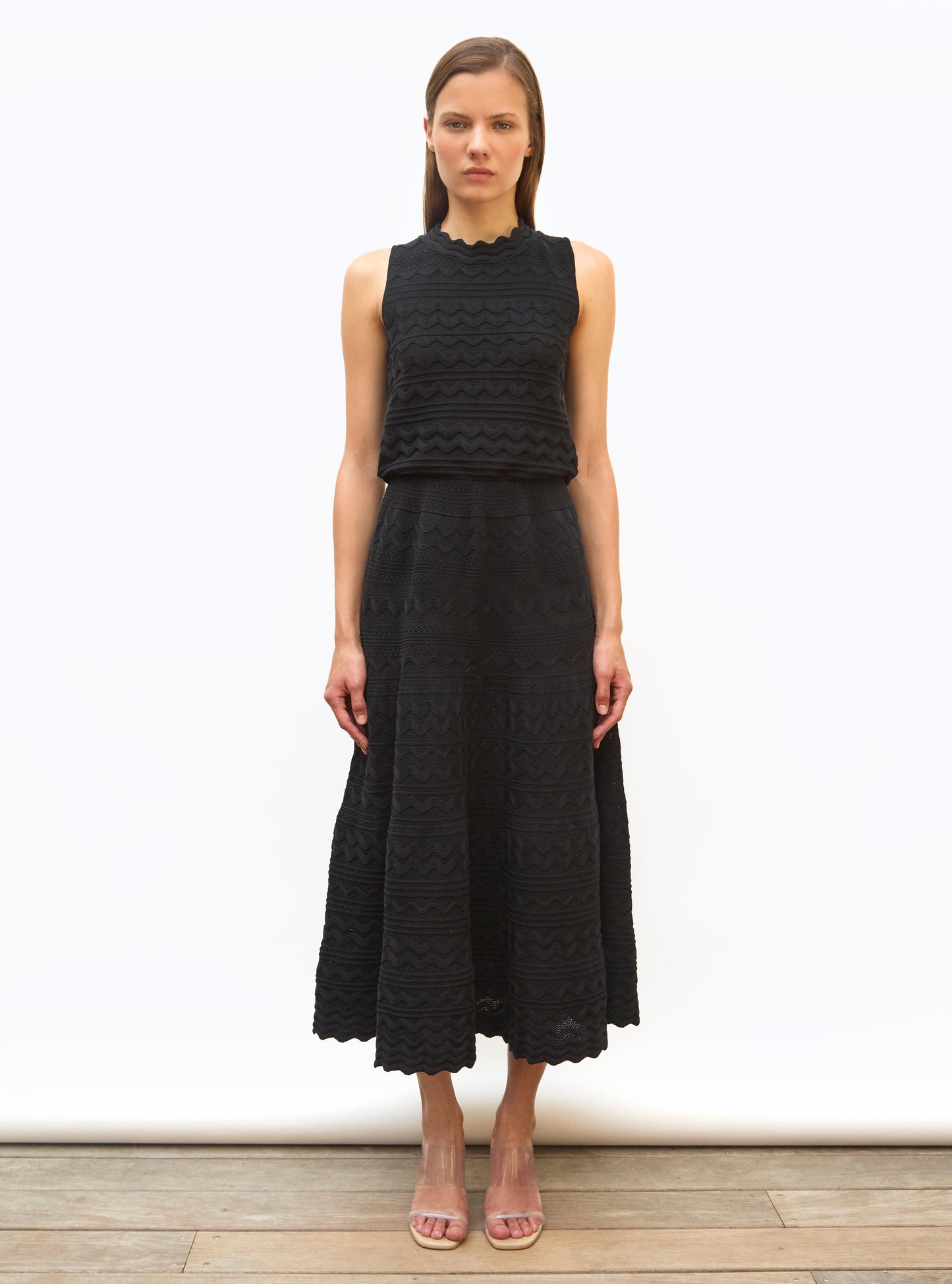 robe longue maille croquet