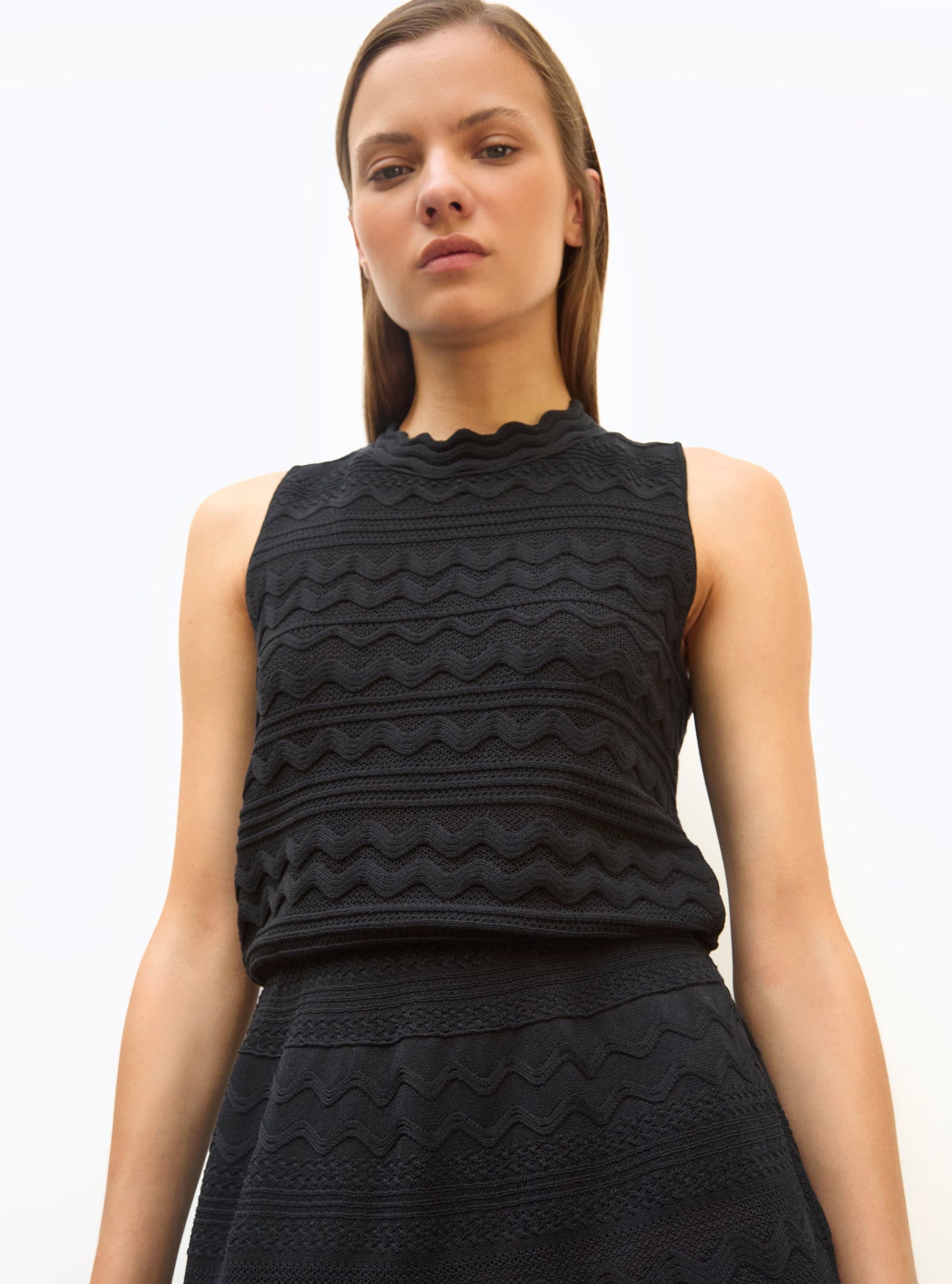 robe longue maille croquet