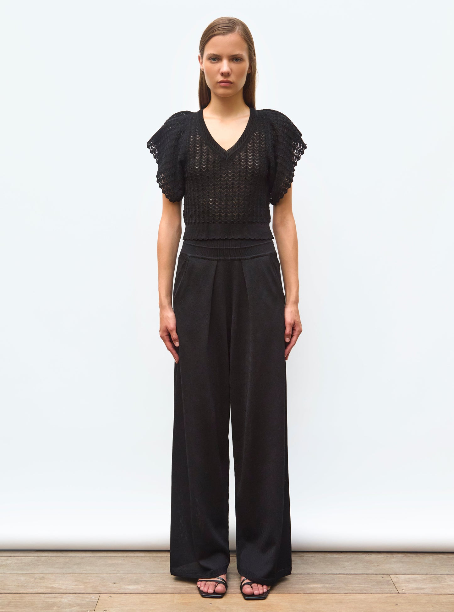pantalon fluide maille légère