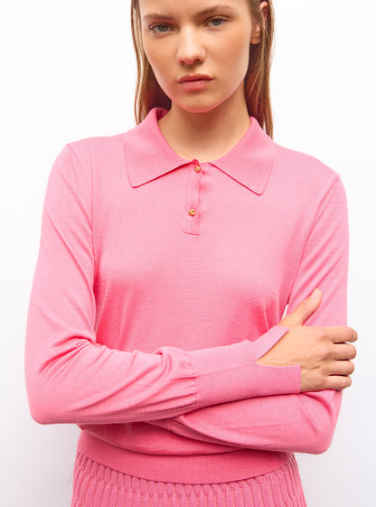 polo fin en jersey soyeux
