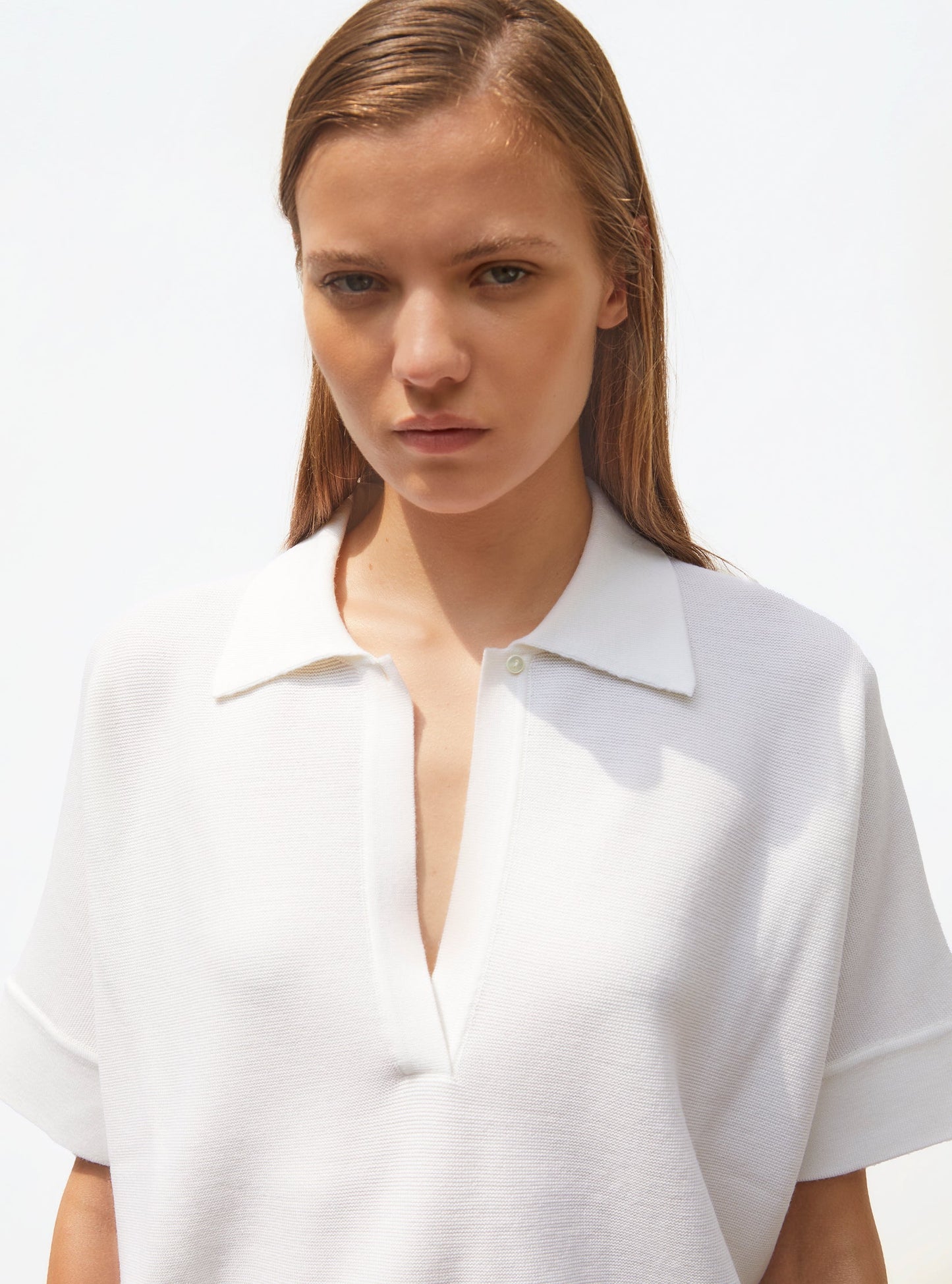 top ample à col polo