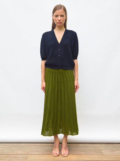 cardigan v maille cloquée