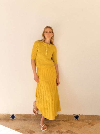 top délicat maille crochet
