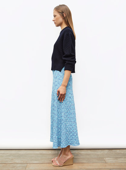 pull court maille damier
