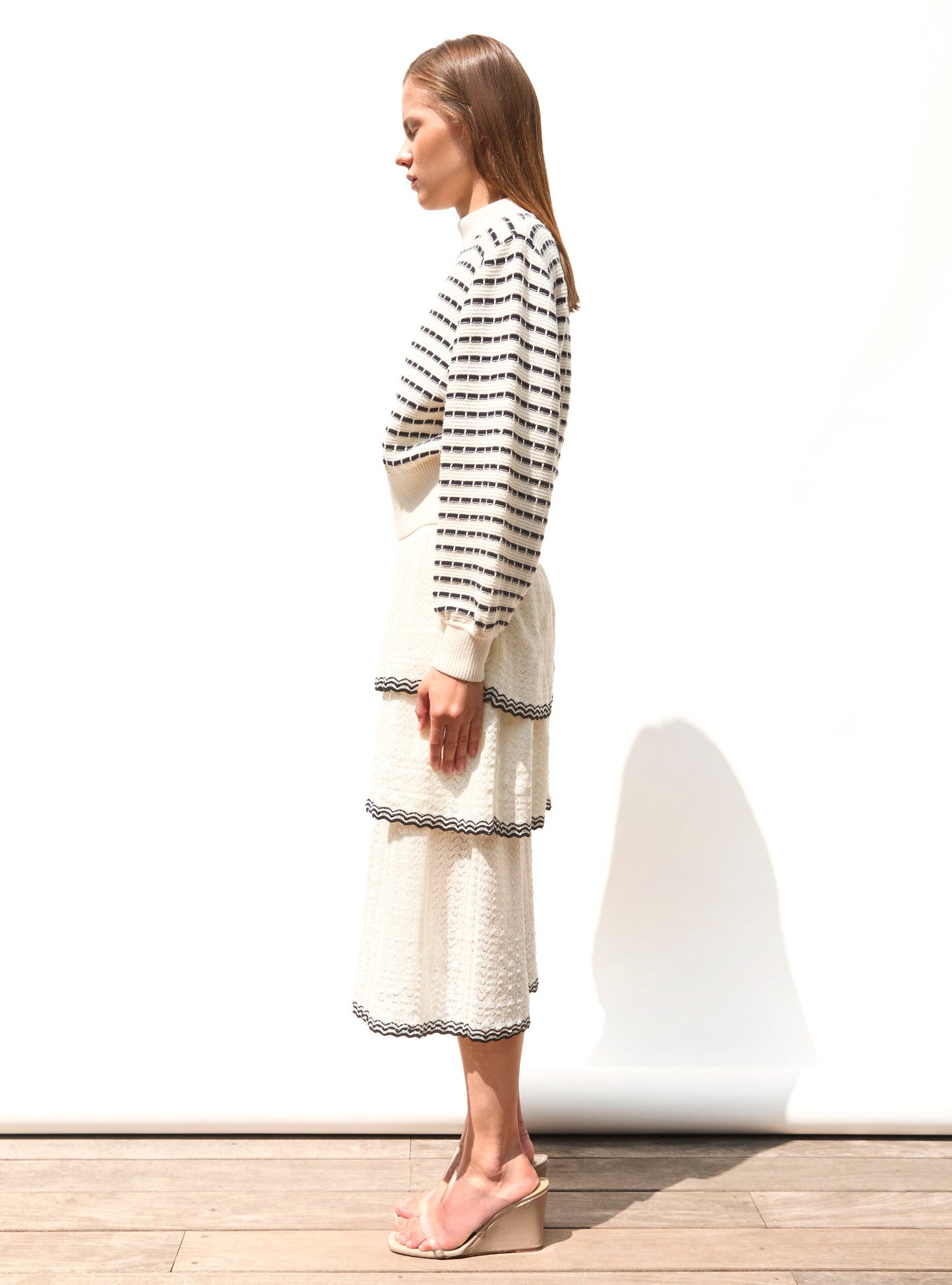 pull maille manches blousantes