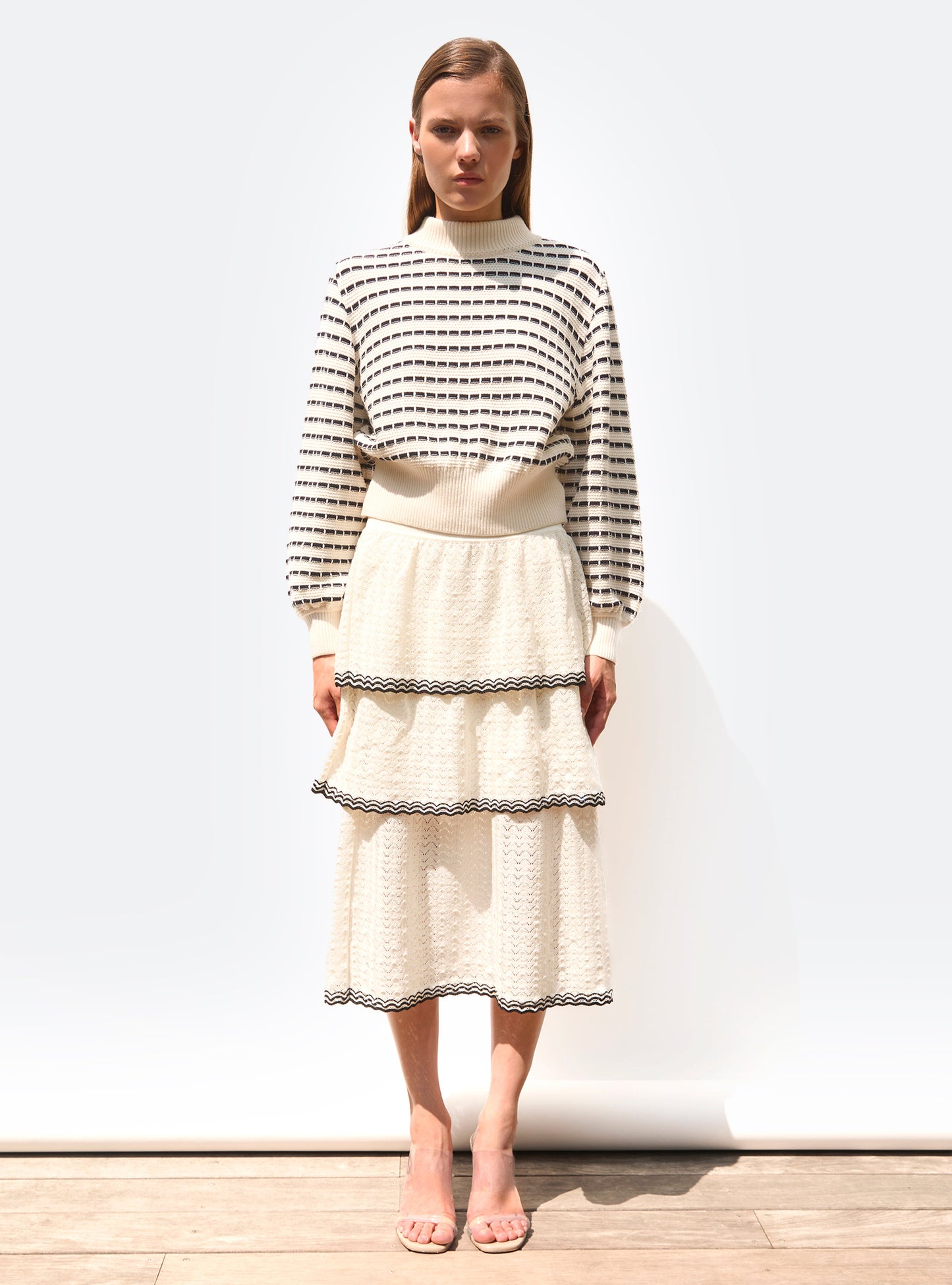 pull maille manches blousantes