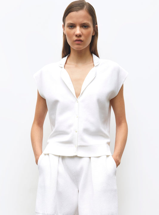 top petit col chemise