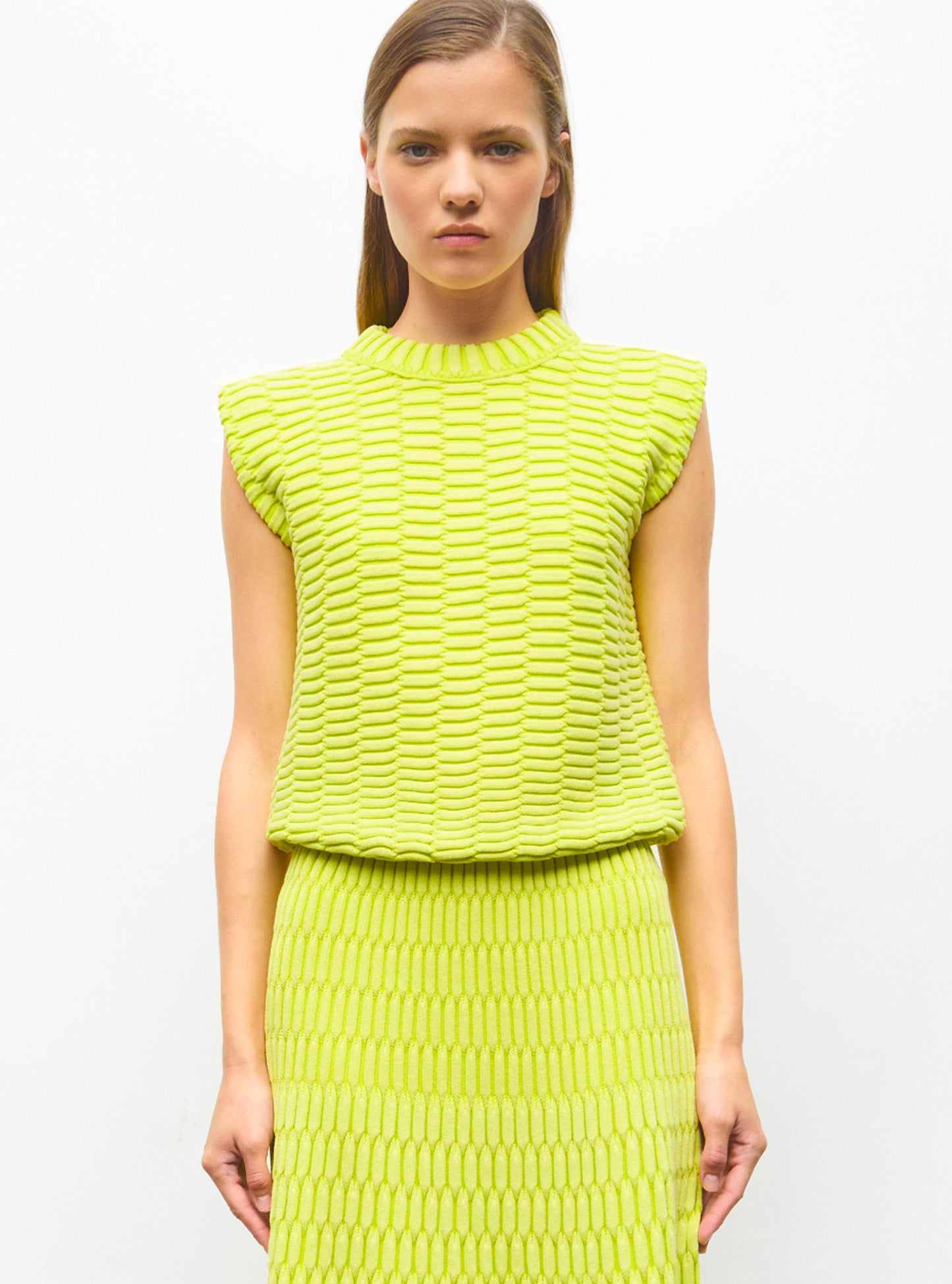 top maille zellige uni