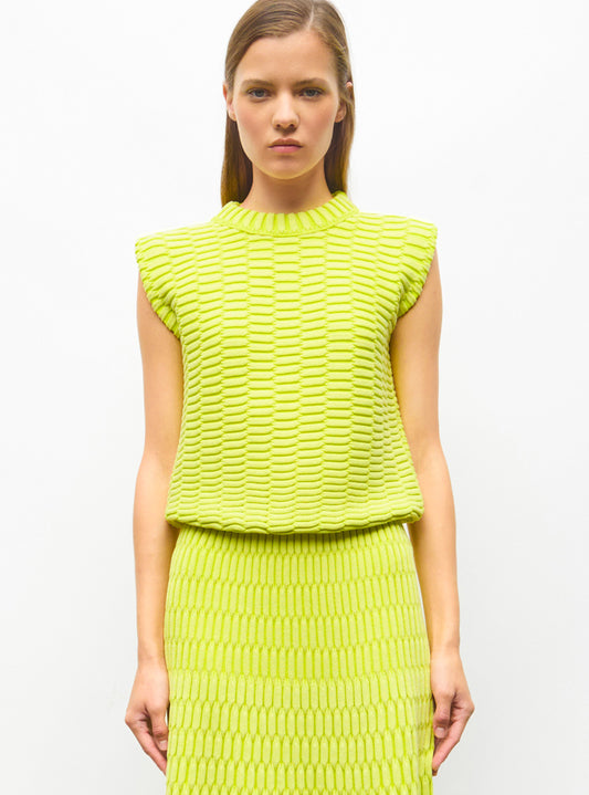 top maille zellige uni
