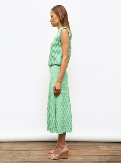 top maille zellige uni