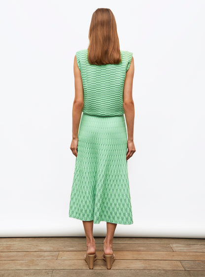 top maille zellige uni