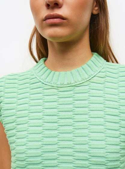 top maille zellige uni
