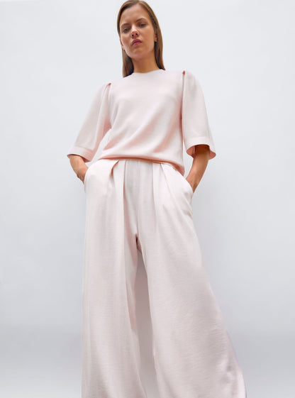 pantalon fluide maille fine jersey