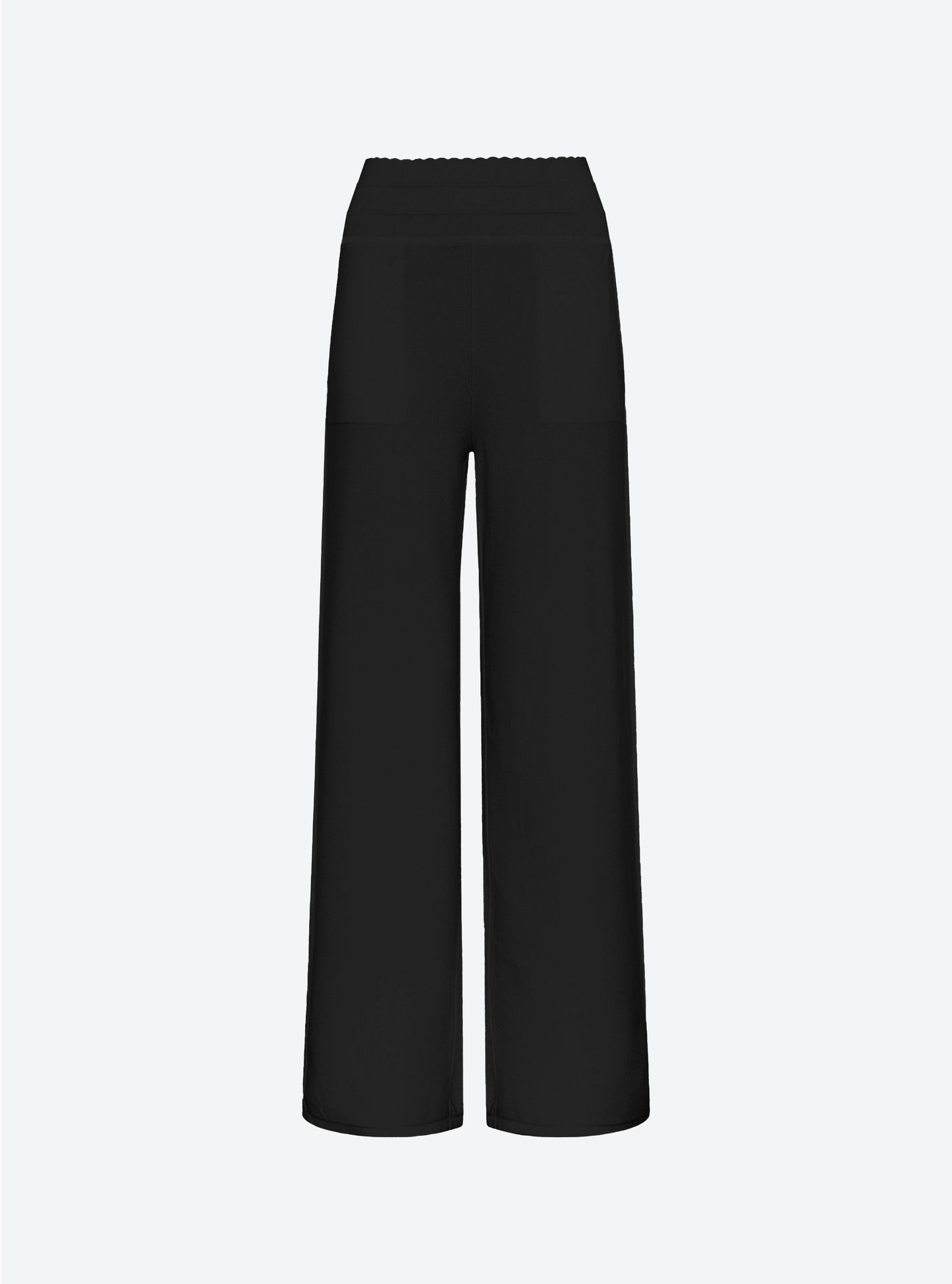 pantalon taille haute maille jersey