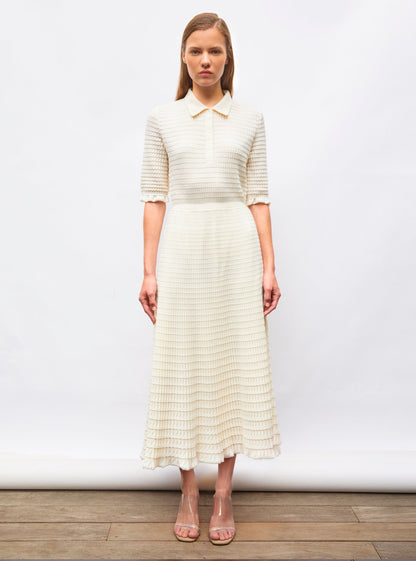robe longue maille origami