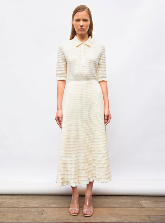 robe longue maille origami