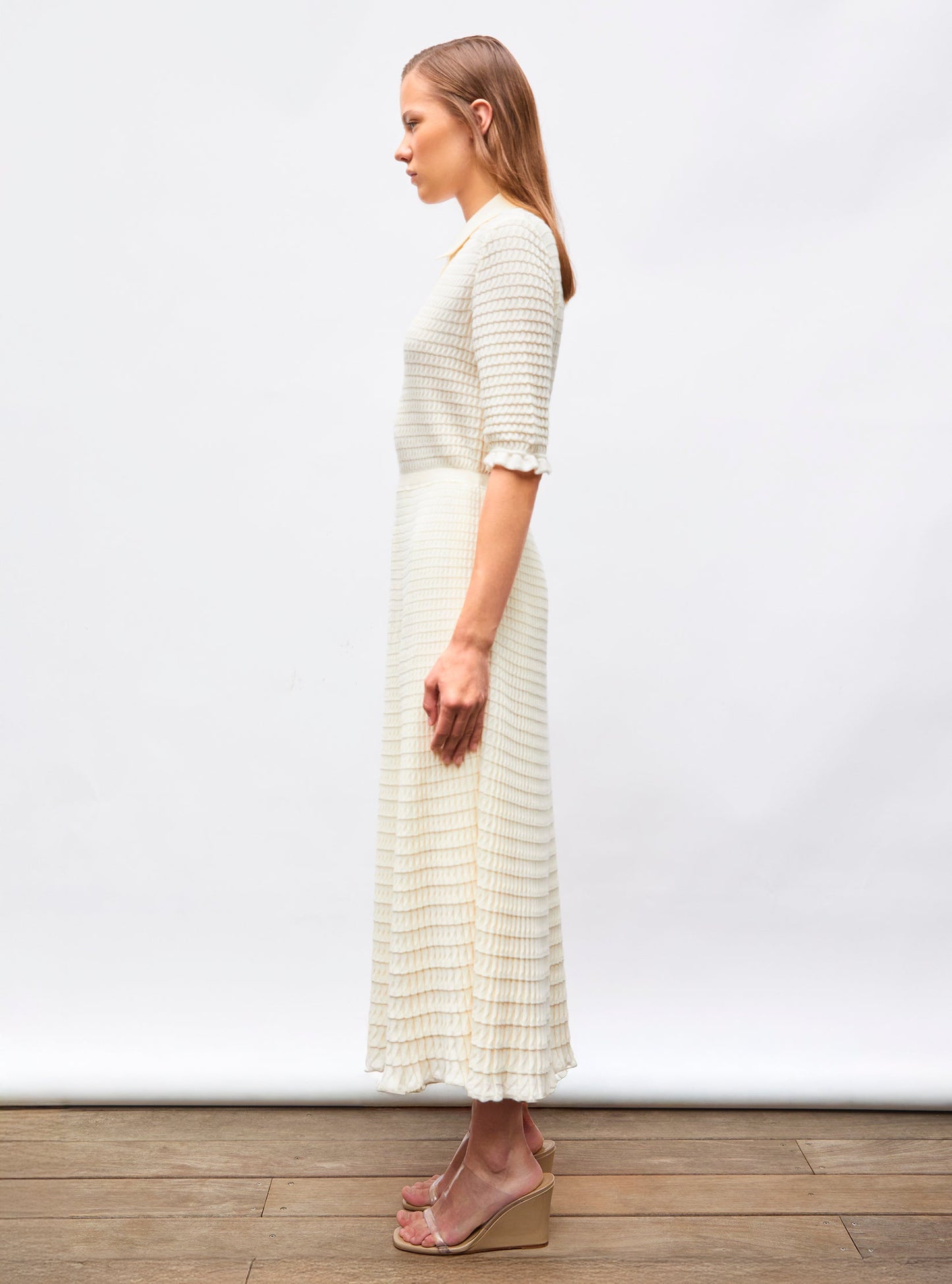 robe longue maille origami