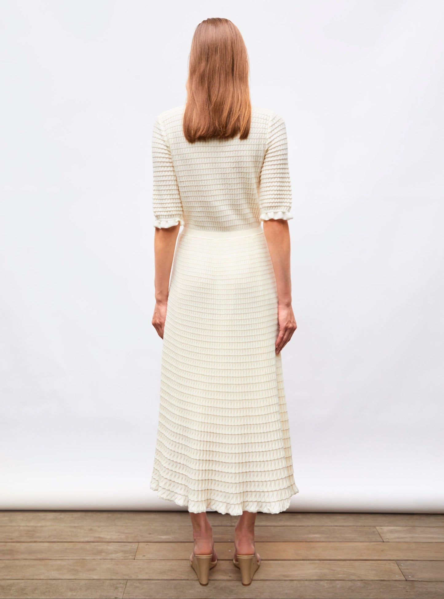 robe longue maille origami