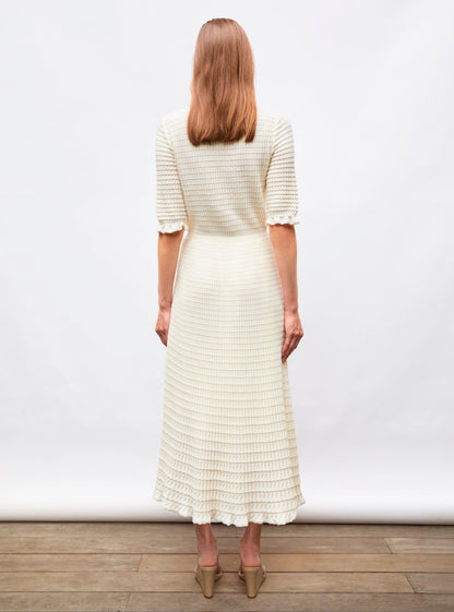 robe longue maille origami