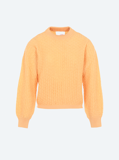 sweater en maille entrelacée