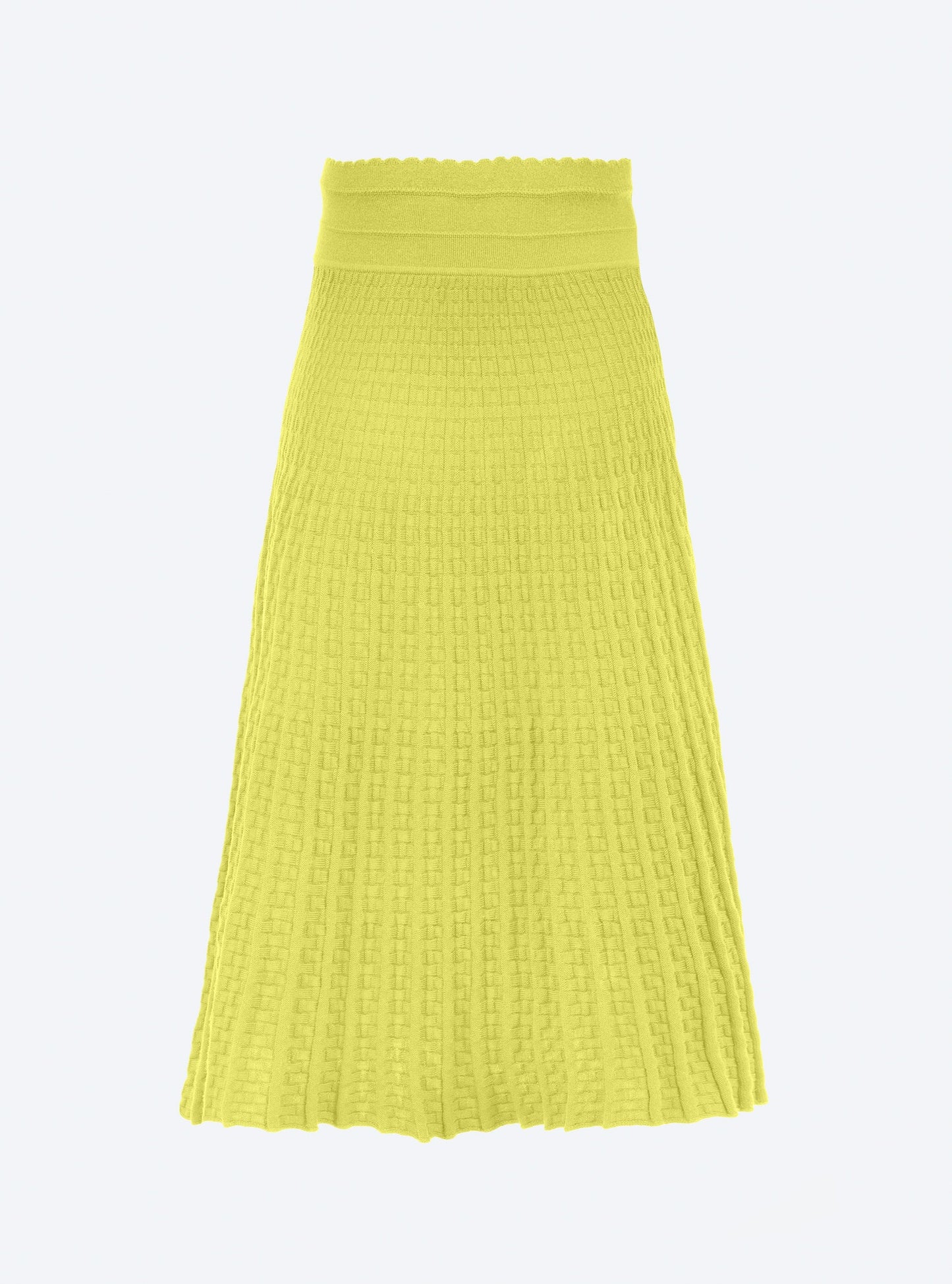 jupe longue maille cannage