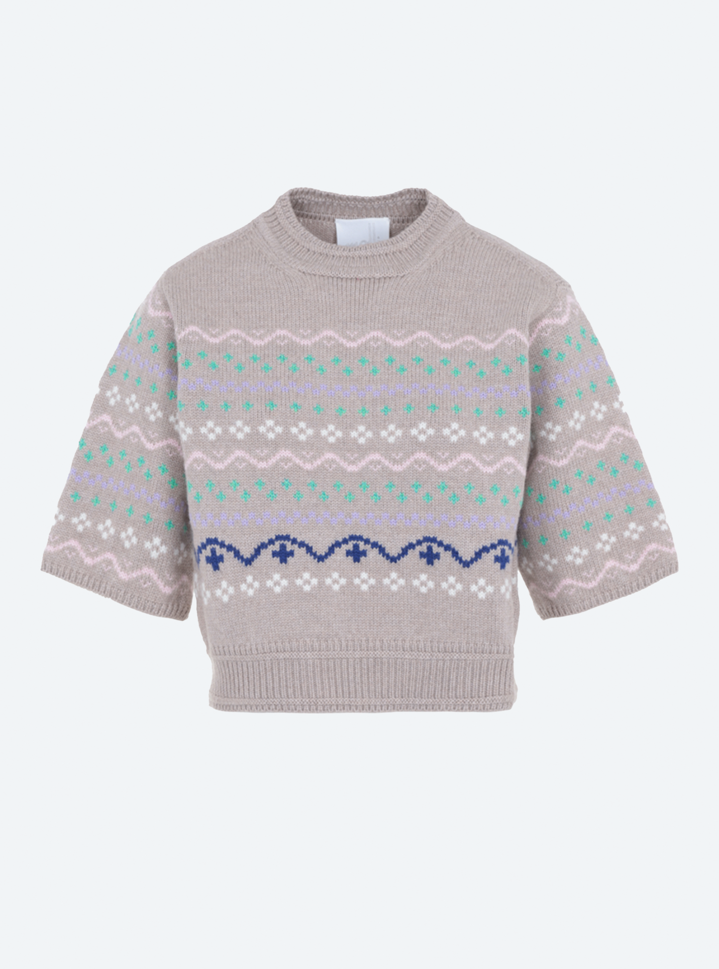 top en maille jacquard confettis