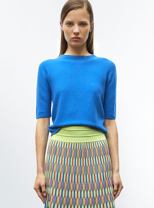 top fin maille manches coudes