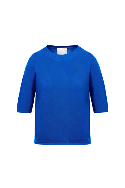 top fin maille manches coudes