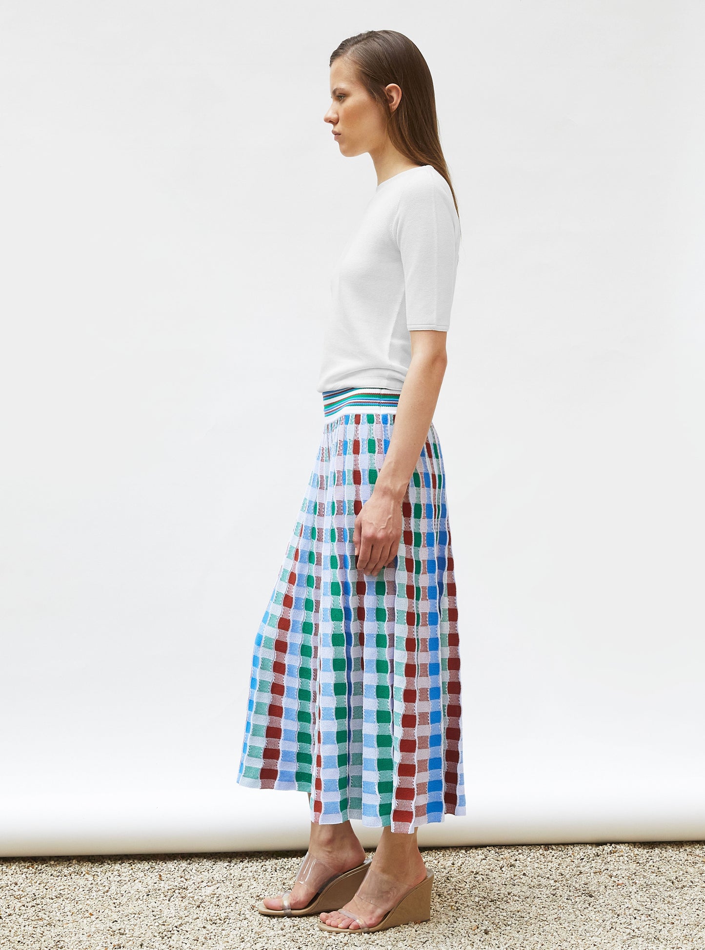top fin maille manches coudes