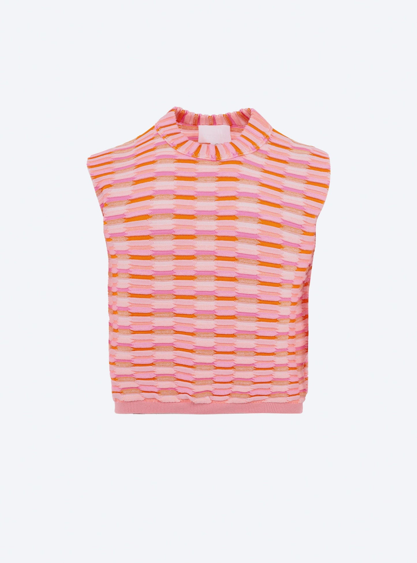 top maille zellige multicolore