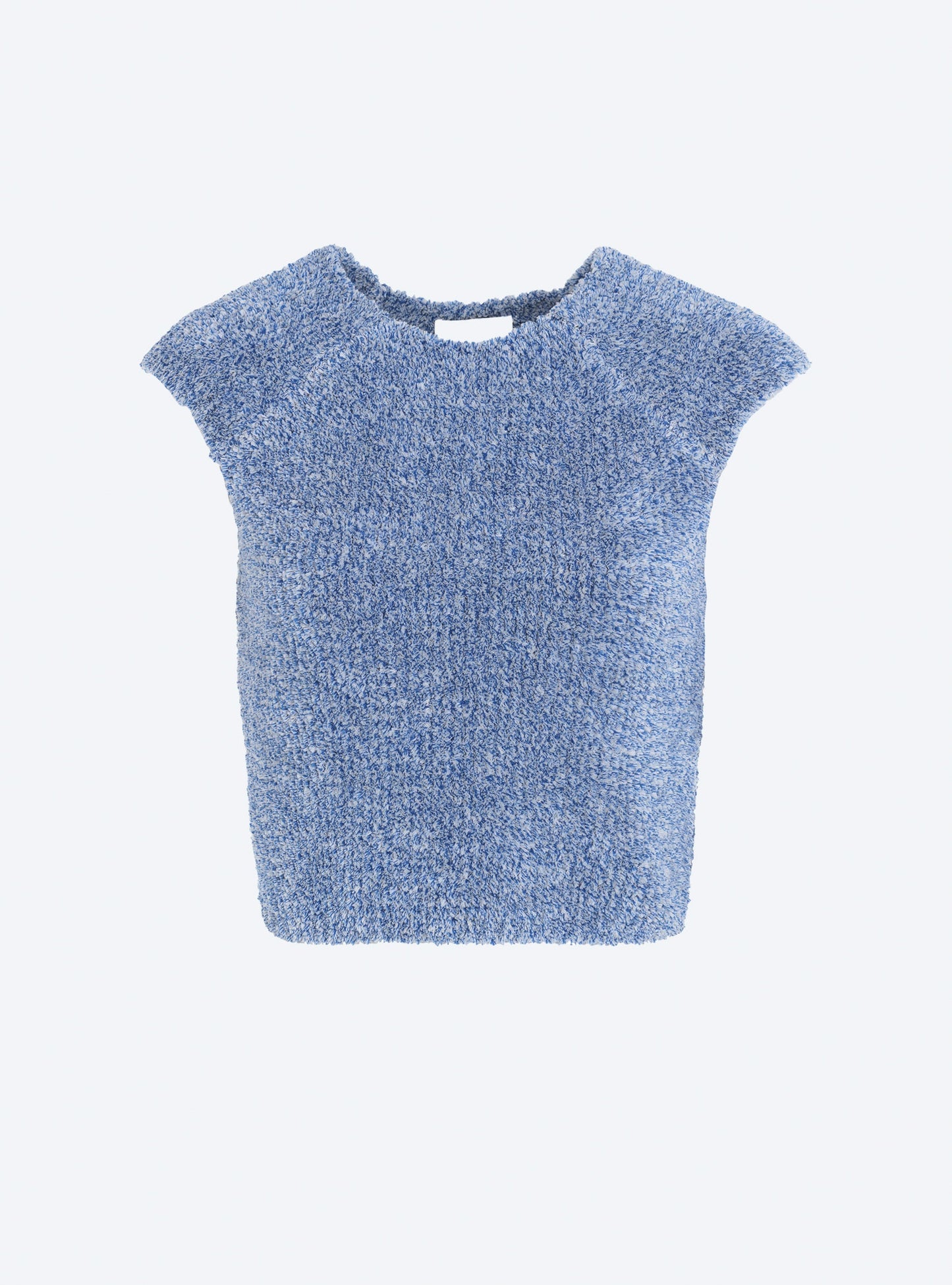 top en maille fourrure de coton
