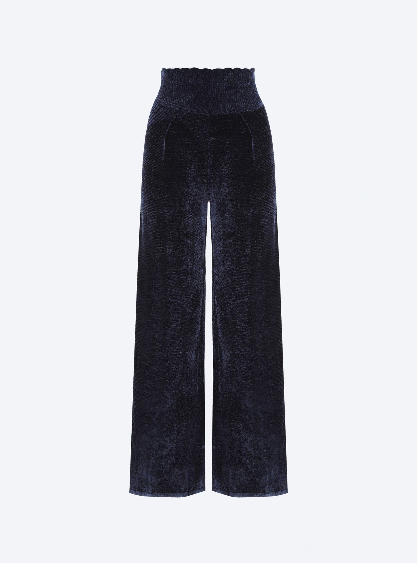 pantalon en maille velours