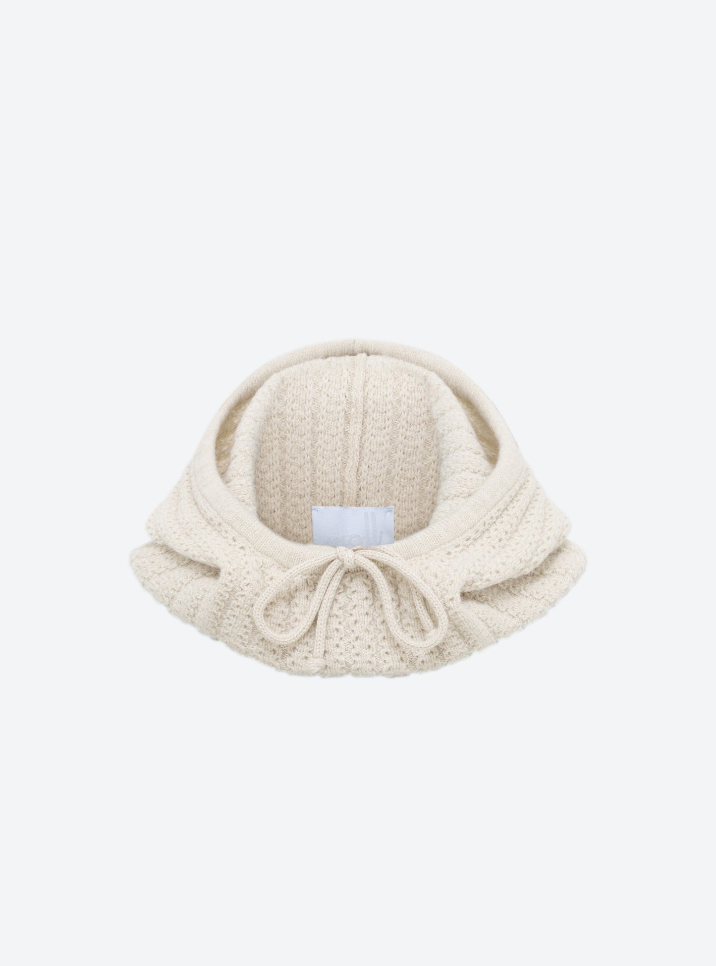cagoule en maille torsadée