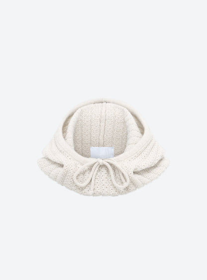 cagoule en maille torsadée