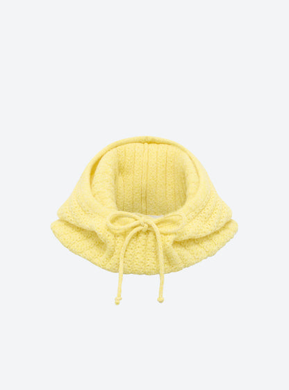 cagoule en maille torsadée