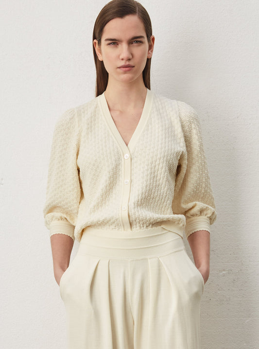 top en maille couture stretch