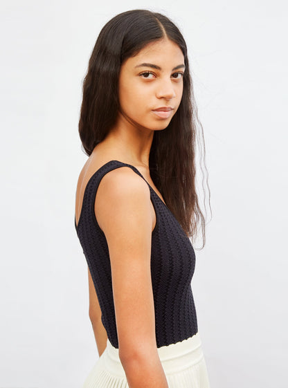 body en maille ondulée